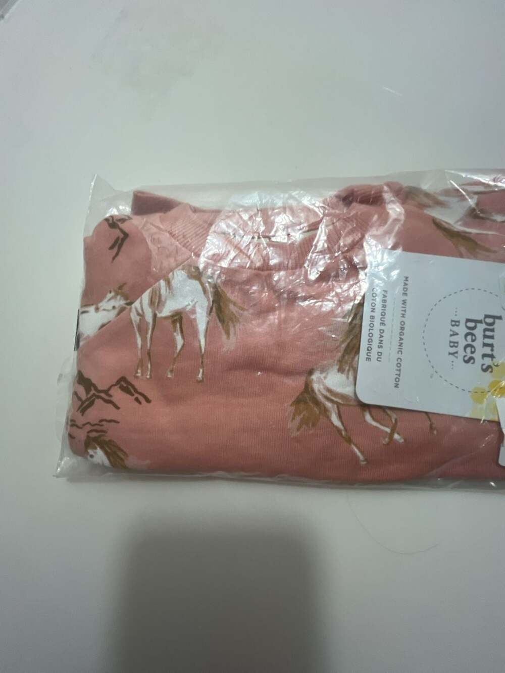 Burt's Bees Baby Girl's Autumn Rose Organic Horse 2 Piece Set